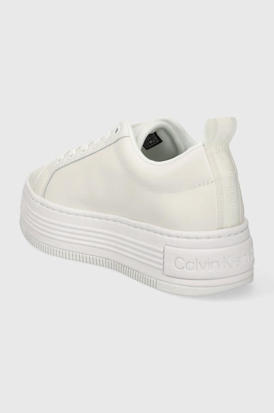 Obuwie Calvin Klein Jeans sneakersy skórzane BOLD FLATF LOW LACEUP LTH IN LUM YW0YW01309 biały