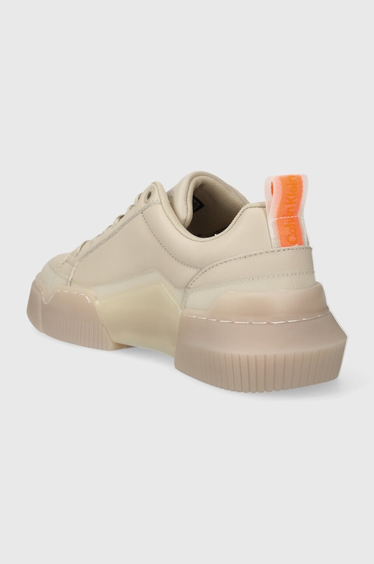 Cipők Calvin Klein Jeans bőr sportcipő CHUNKY CUPSOLE 2.0 LTH IN LUM YW0YW01313 bézs