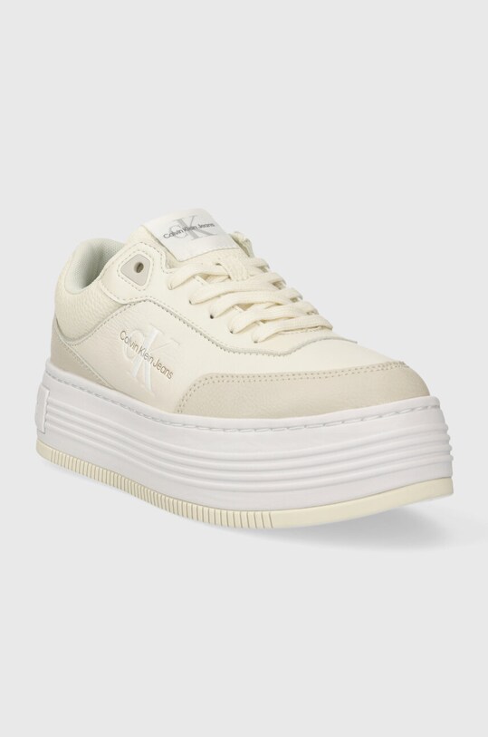 Calvin Klein Jeans sneakersy BOLD FLATF LOW LACE MIX ML FAD YW0YW01316 beżowy SS24