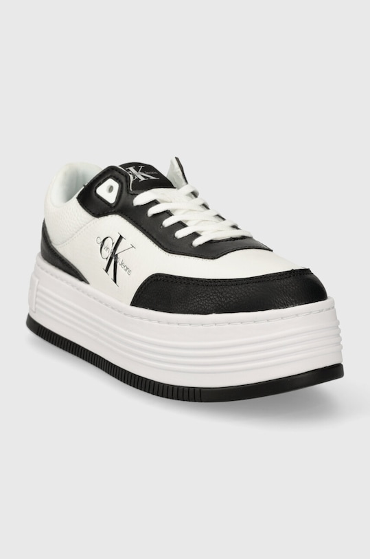 Tenisky Calvin Klein Jeans BOLD FLATF LOW LACE MIX ML FAD YW0YW01316 čierna SS24