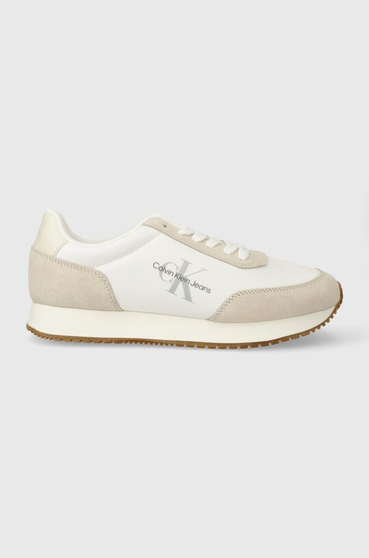 Calvin Klein Jeans sneakersy RETRO RUNNER LOW LACE NY ML Planet friendly beżowy YW0YW01326
