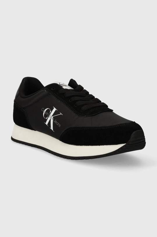 Кросівки Calvin Klein Jeans RETRO RUNNER LOW LACE NY ML YW0YW01326 чорний AW24