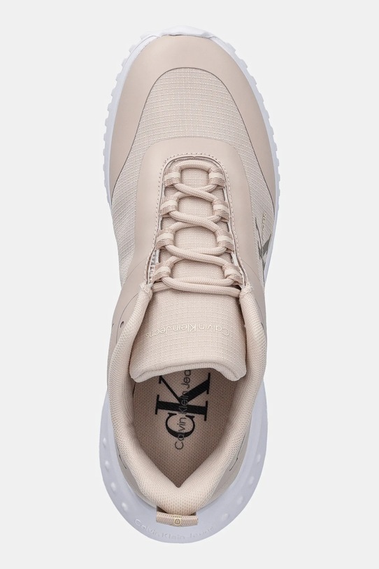 Маратонки Calvin Klein Jeans EVA RUNNER LOW LACE MIX ML WN бежов YW0YW01442