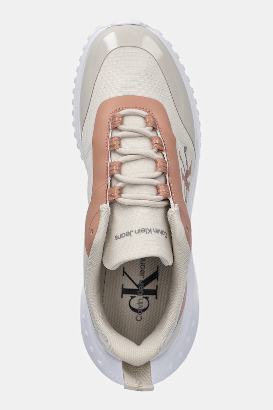Calvin Klein Jeans sneakers EVA RUNNER LOW LACE MIX ML WN bej YW0YW01442