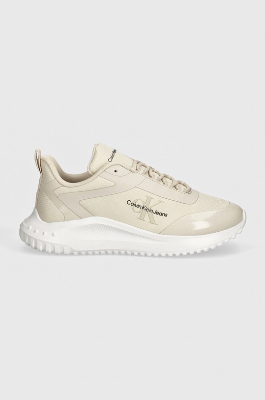 Calvin Klein Jeans sportcipő EVA RUNNER LOW LACE MIX ML WN YW0YW01442 bézs SS25