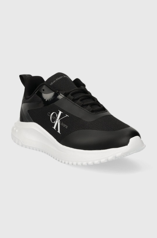 Calvin Klein Jeans sneakersy EVA RUNNER LOW LACE MIX ML WN YW0YW01442 czarny SS25