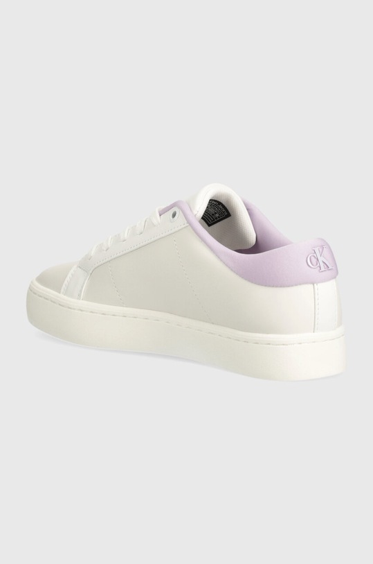 Încălțăminte Calvin Klein Jeans sneakers din piele CLASSIC CUPSOLE LOWLACEUP LTH WN YW0YW01444 alb