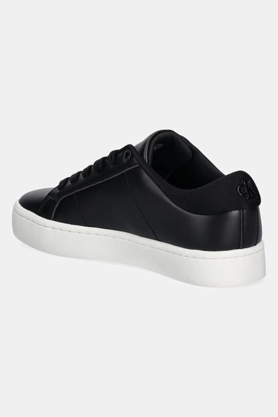 Boty Kožené sneakers boty Calvin Klein Jeans CLASSIC CUPSOLE LOWLACEUP LTH WN YW0YW01444 černá