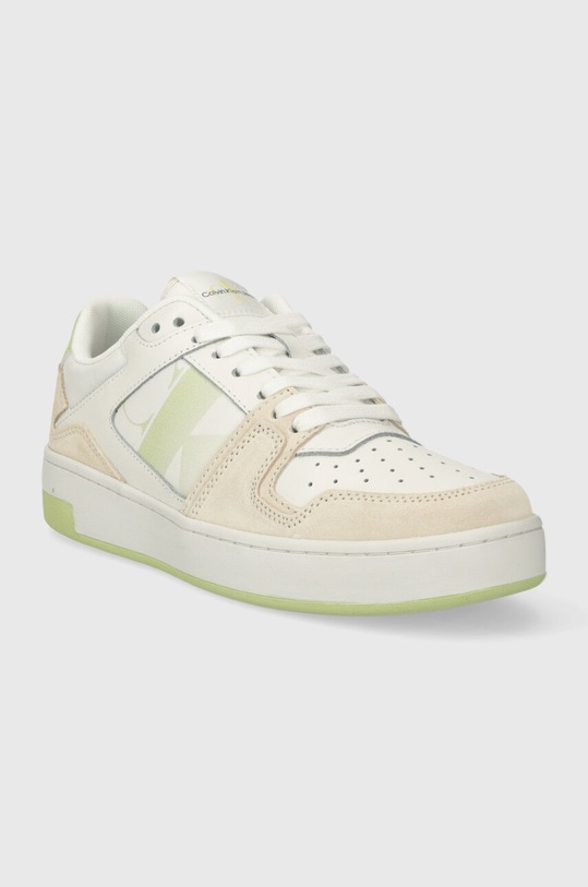 Calvin Klein Jeans sneakersy BASKET CUPSOLE LACE MIX NBS SAT YW0YW01446 biały SS24