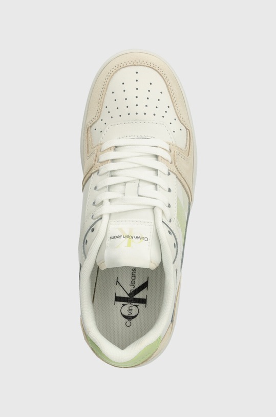 Calvin Klein Jeans sneakersy BASKET CUPSOLE LACE MIX NBS SAT biały YW0YW01446