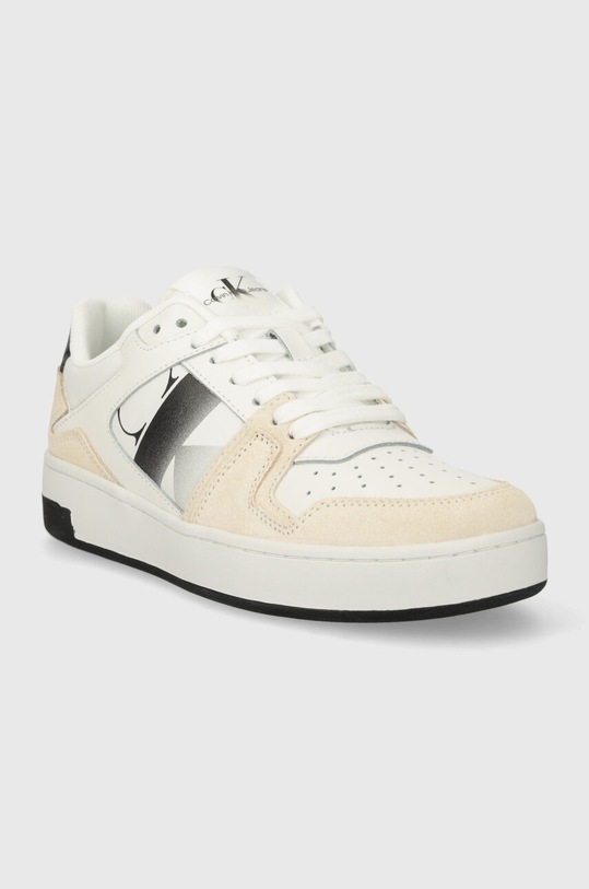 Calvin Klein Jeans sportcipő BASKET CUPSOLE LACE MIX NBS SAT YW0YW01446 fehér SS24