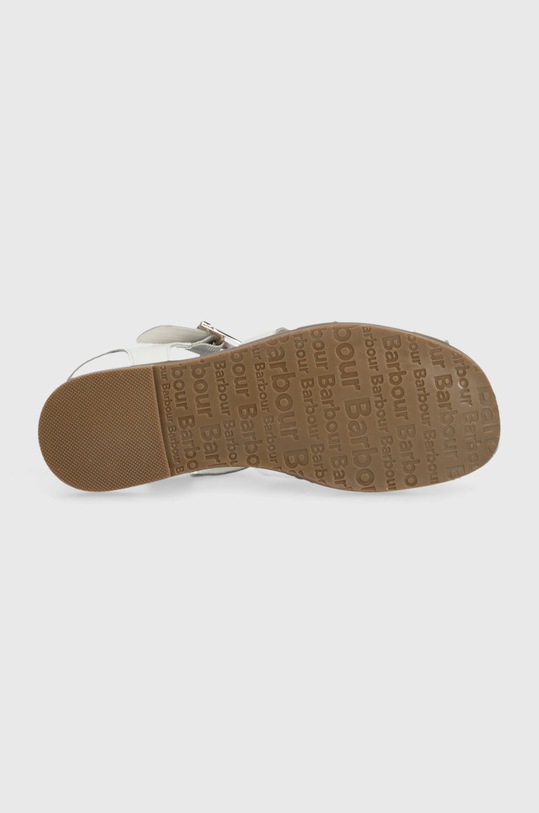 Barbour sandały skórzane Macy LFO0683WH12 biały