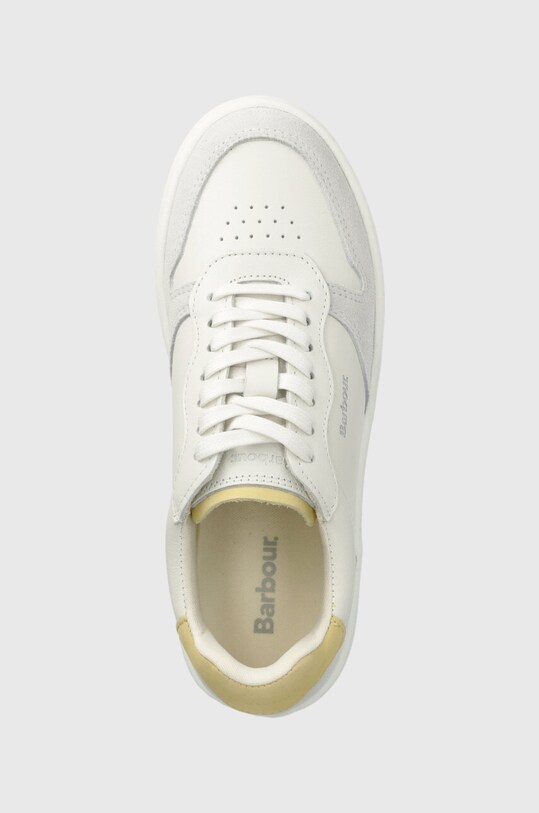 Barbour sneakers din piele Celeste alb LFO0691WH32