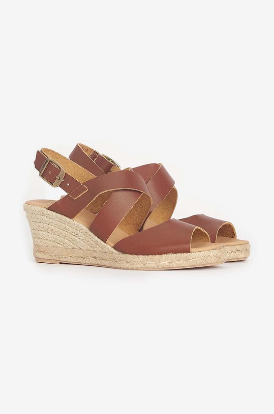 Kožené sandály Barbour Yolanda LFO0695TA12 hnědá SS24
