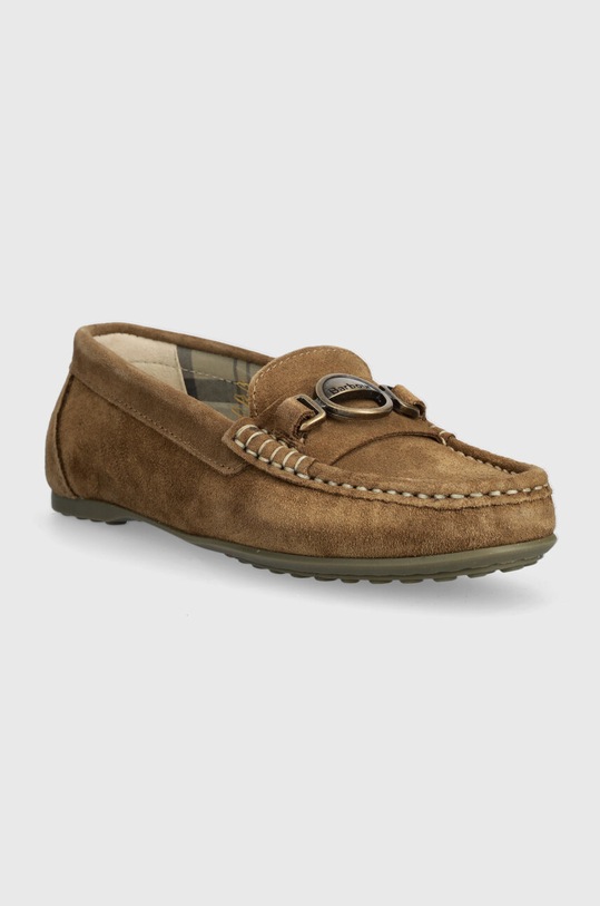 Barbour mokasyny zamszowe Anika LFO0698BE52 brązowy SS24