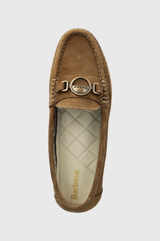 Barbour mokasyny zamszowe Anika brązowy LFO0698BE52
