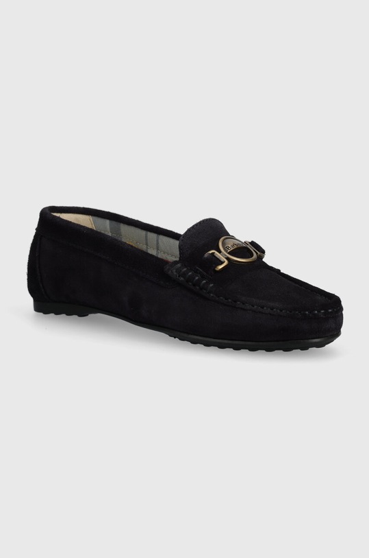 Barbour mokasyny zamszowe Anika płaski granatowy LFO0698NY98