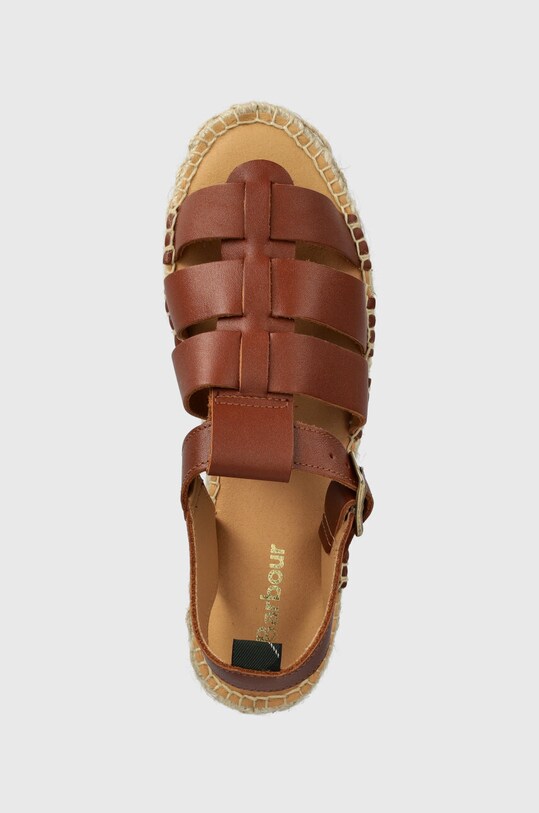 Barbour sandały skórzane Paloma brązowy LFO0703TA32