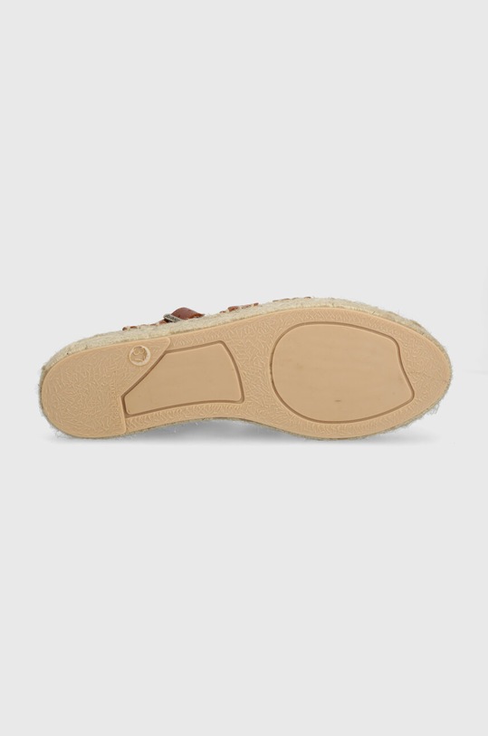 Barbour sandały skórzane Paloma LFO0703TA32 brązowy