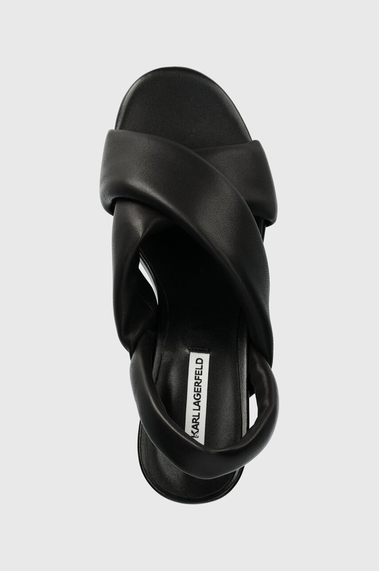 Karl Lagerfeld sandały skórzane IKON HEEL czarny KL39024.000