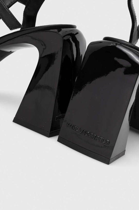 Karl Lagerfeld sandały skórzane ASTRA NOVA czarny KL33124.000