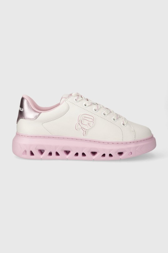 Karl Lagerfeld sneakersy skórzane KAPRI KITE Planet friendly biały KL64530N.01V