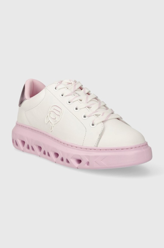 Karl Lagerfeld sneakersy skórzane KAPRI KITE KL64530N.01V biały SS24