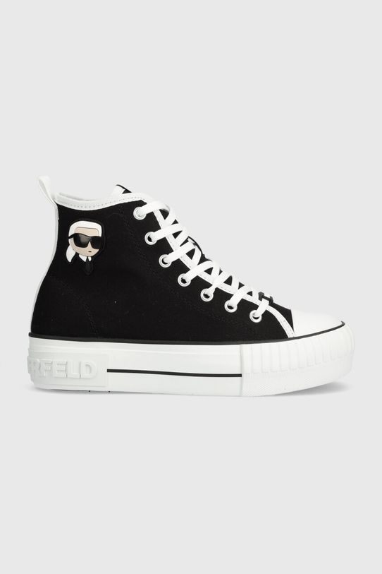 Karl Lagerfeld trampki KAMPUS MAX NFT platforma czarny KL60444.900