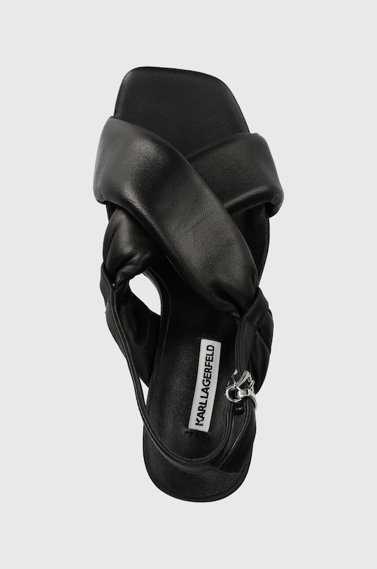 Karl Lagerfeld sandale de piele KL TOWER negru KL33915.000