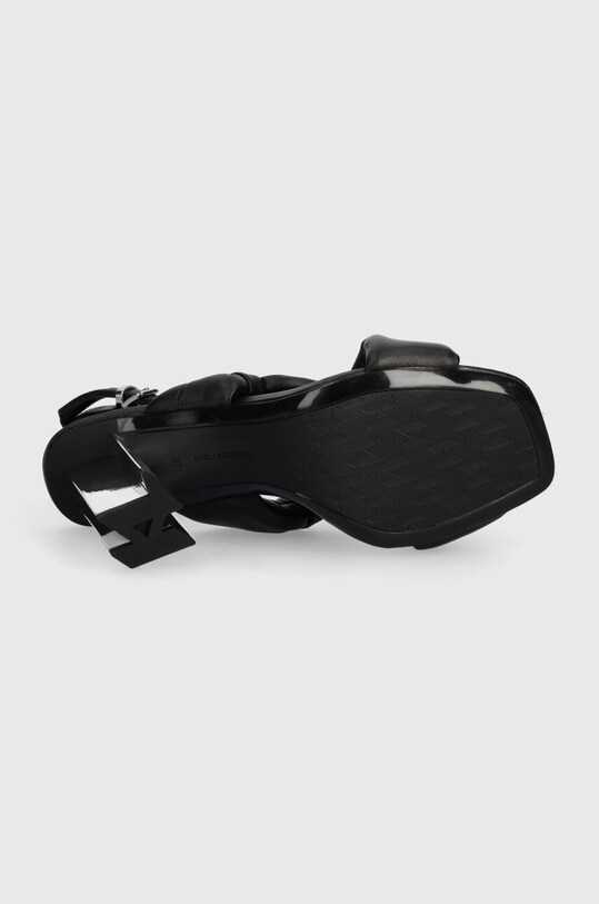 Karl Lagerfeld sandale de piele KL TOWER KL33915.000 negru
