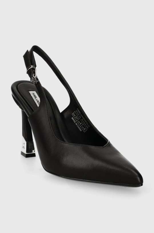 Kožené lodičky Karl Lagerfeld PREMIERE 90 KL33524.000 čierna SS24
