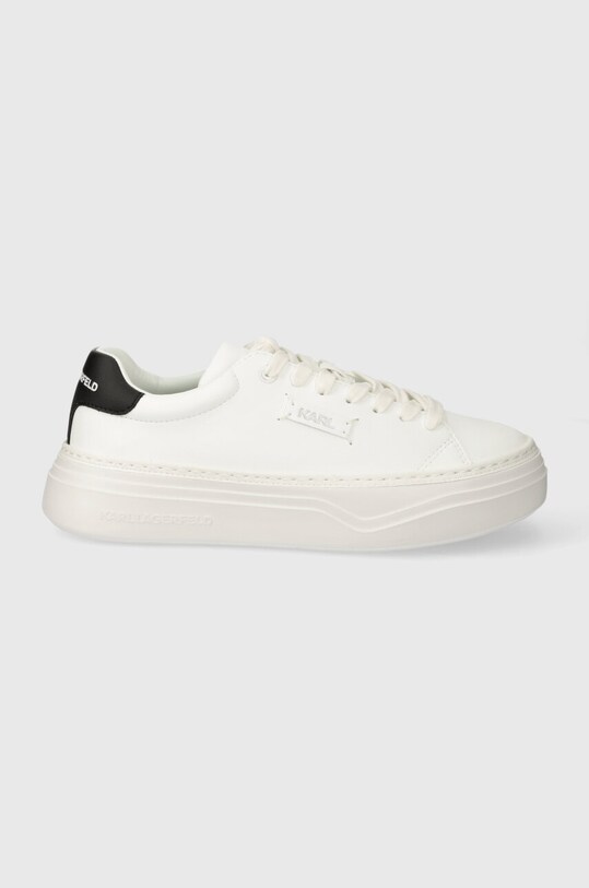 Кросівки Karl Lagerfeld KONVERT імітація лицьової шкіри білий KL63420.E11
