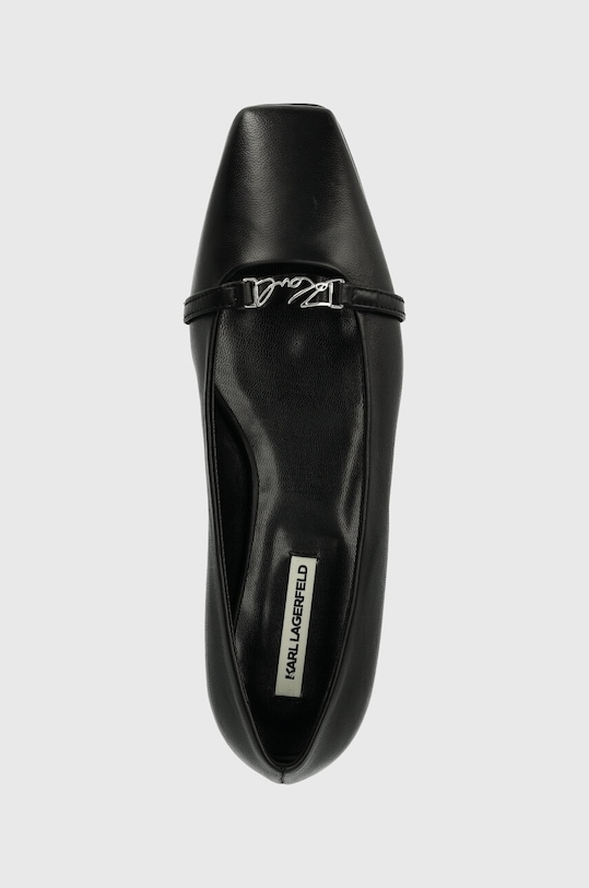 Шкіряні балетки Karl Lagerfeld KONNIE чорний KL40180.00S