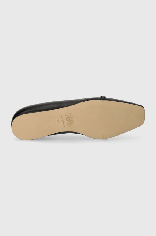 Шкіряні балетки Karl Lagerfeld KONNIE KL40180.00S чорний