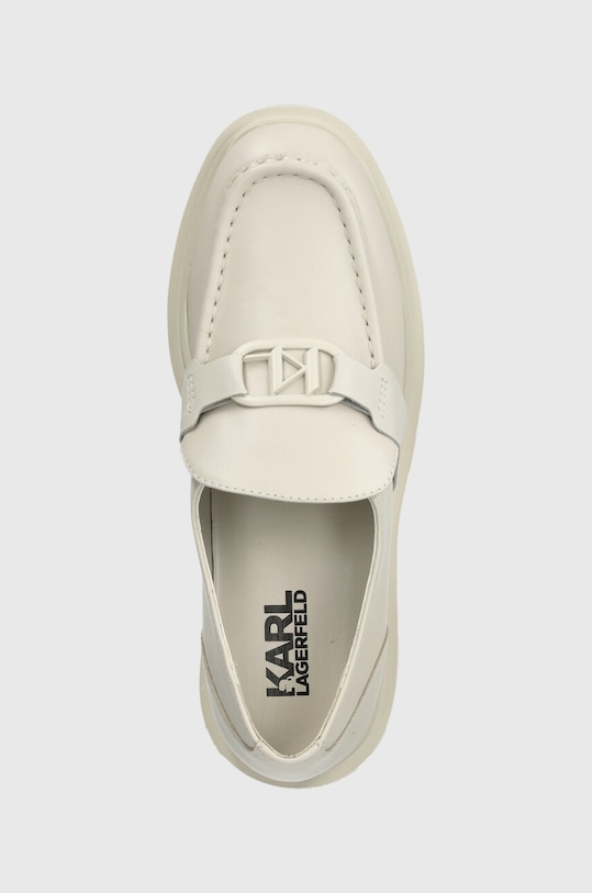 Karl Lagerfeld mokasyny skórzane MACIE KL biały KL41210.011