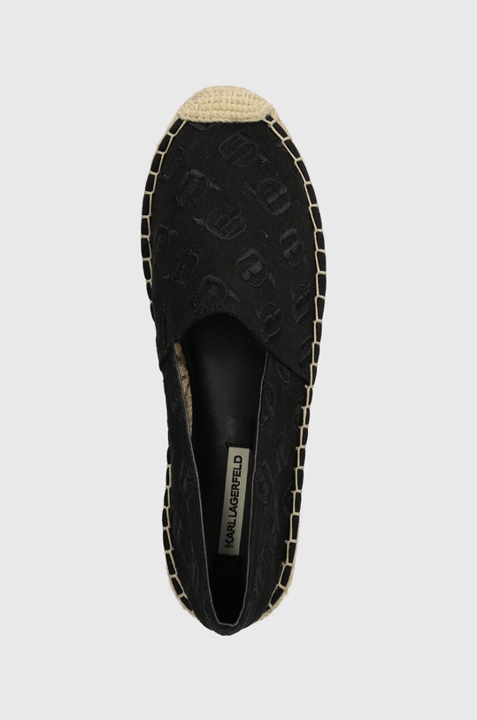 Karl Lagerfeld espadrile KAMINI NFT negru KL80124A.900