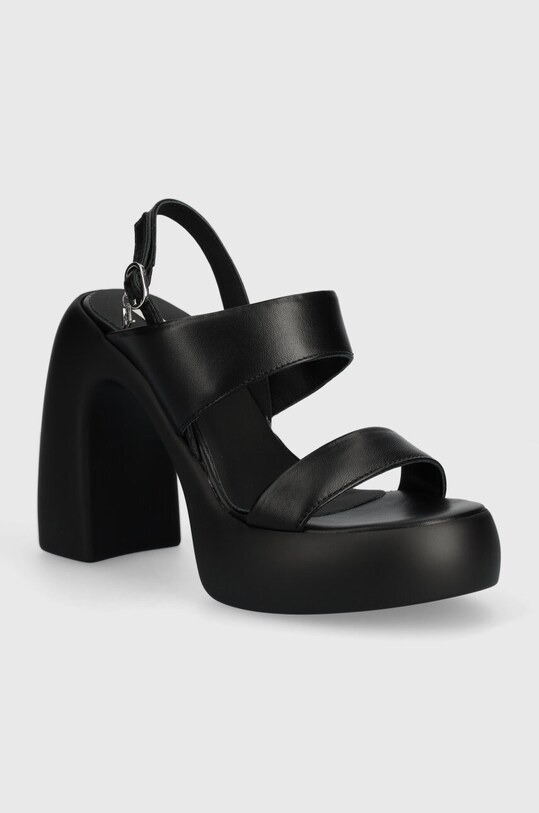 Karl Lagerfeld sandale de piele ASTRAGON HI gros negru KL33724.000