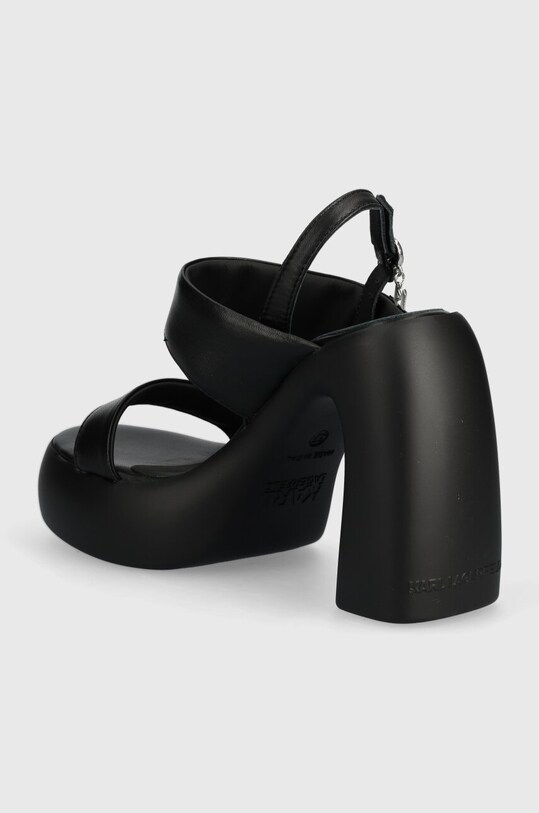 Încălțăminte Karl Lagerfeld sandale de piele ASTRAGON HI KL33724.000 negru