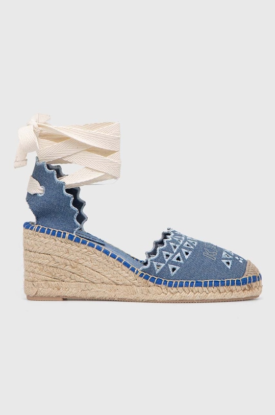 Karl Lagerfeld espadrile KAMINI MID textil albastru KL32206.DLB