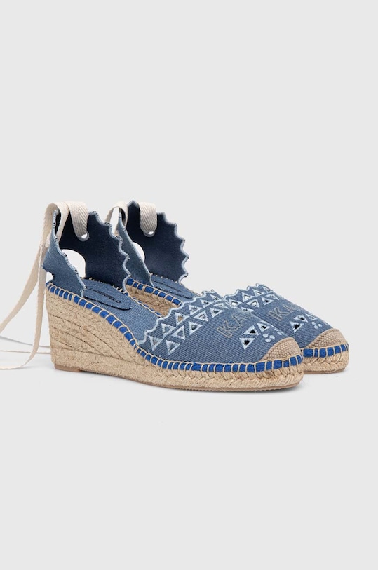 Karl Lagerfeld espadrile KAMINI MID KL32206.DLB albastru SS24