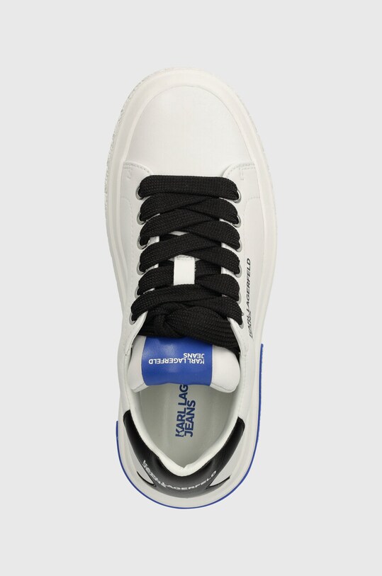 Karl Lagerfeld Jeans sneakersy skórzane KLJ KUP biały KLJ64820.011