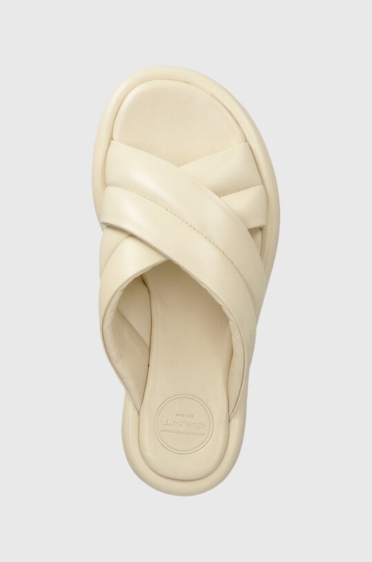 Gant slapi de piele Clareha bej 28561578.G125