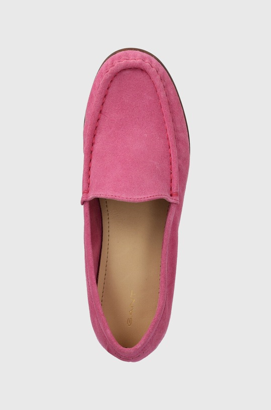 Gant mocasini din piele intoarsa Kellie roz 28573566.G597