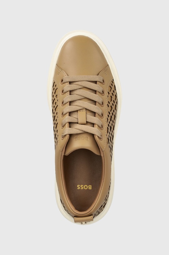 Kožené tenisky BOSS Amber béžová 50517206.260