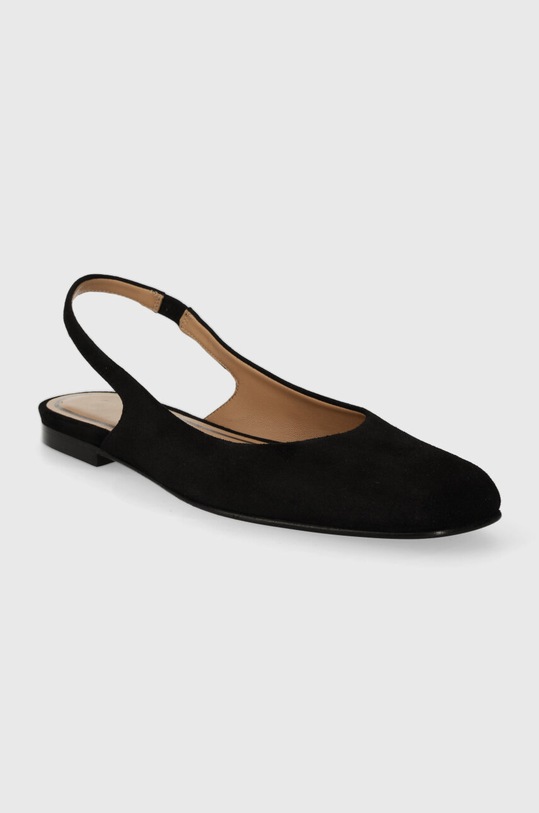 BOSS baleriny zamszowe Rose 50516215.001 czarny SS24