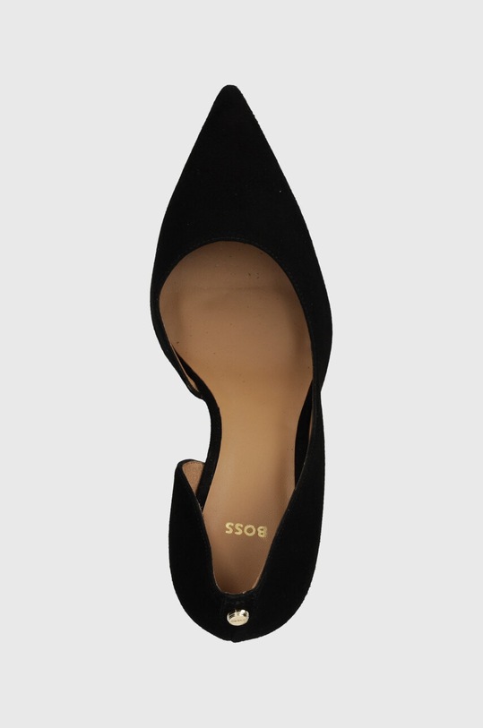 Semišové lodičky BOSS Janet čierna 50516217.001