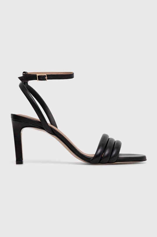 BOSS sandale de piele Janet subțire negru 50516304.001