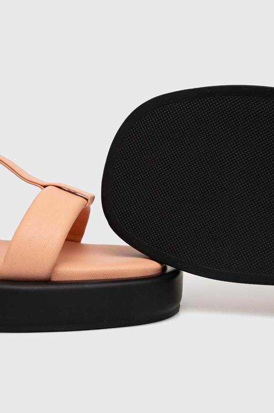 BOSS sandały skórzane Scarlet pomarańczowy 50516435.690