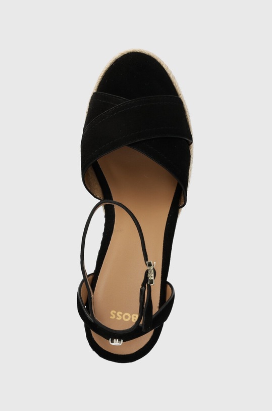 BOSS sandale din piele intoarsa Madeira negru 50516698.001