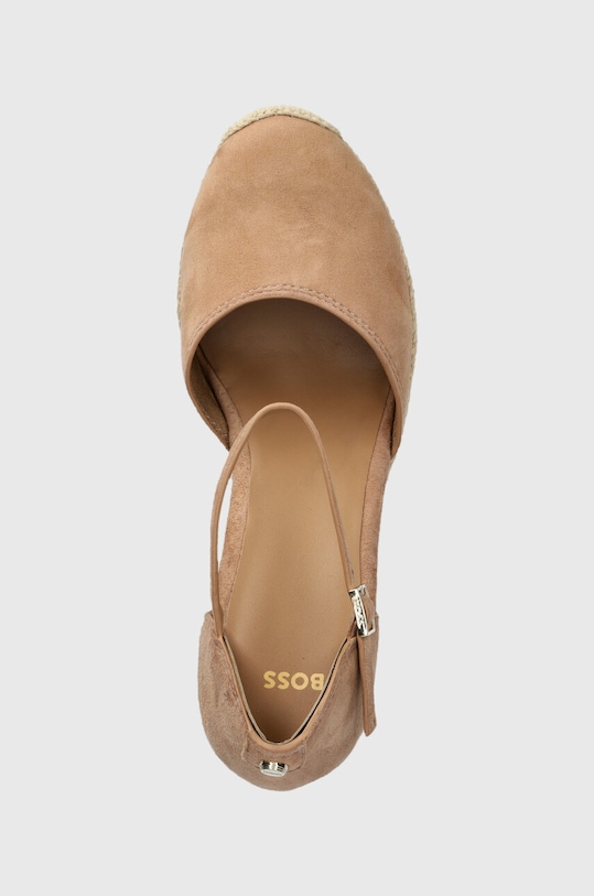 BOSS espadrilles velúrból Madeira bézs 50516717.235
